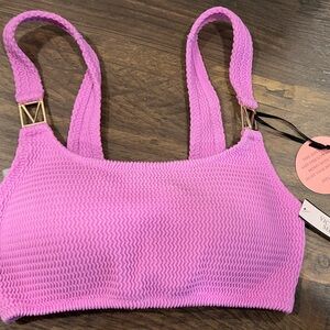 Victoria's Secret Vibrant Pink Knit Bralette